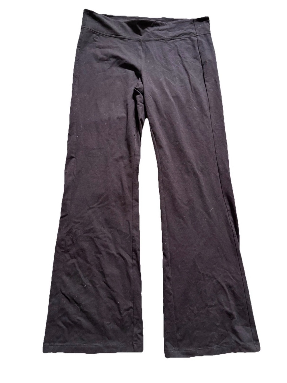 Lauren Ralph Lauren Black Flare Wide Leg Mid Rise Leggings Yoga Pants Womens L